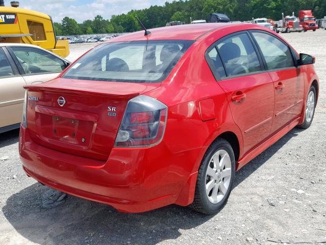 3N1AB61E49L684243 - 2009 NISSAN SENTRA 2.0 RED photo 4