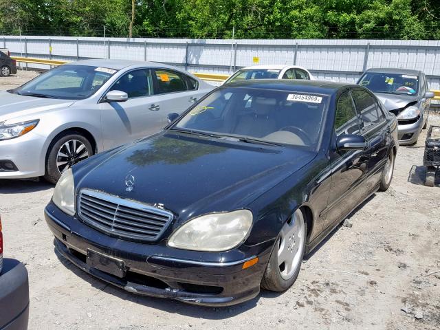 WDBNG75J81A138648 - 2001 MERCEDES-BENZ S 500 BLACK photo 2