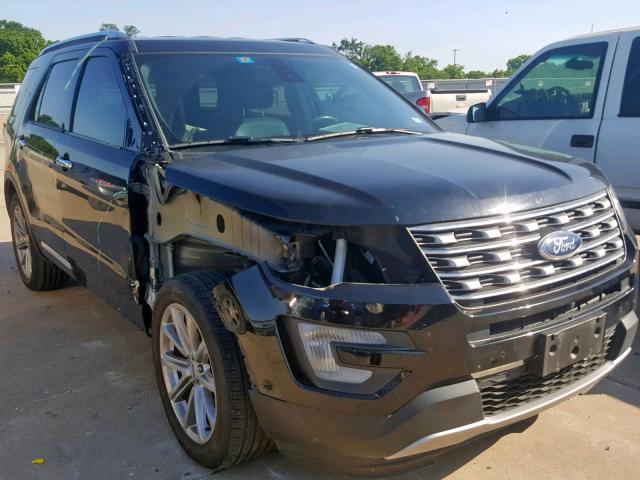 1FM5K7F84HGD40272 - 2017 FORD EXPLORER L BLACK photo 1