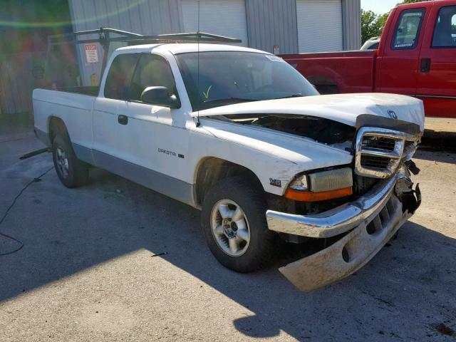 1B7GL23X9VS252514 - 1997 DODGE DAKOTA WHITE photo 1