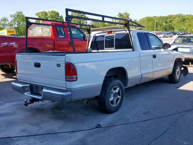 1B7GL23X9VS252514 - 1997 DODGE DAKOTA WHITE photo 4