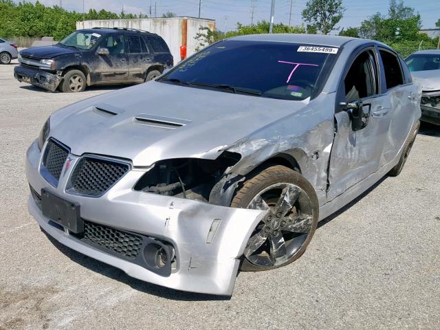 6G2EC57Y99L201257 - 2009 PONTIAC G8 GT SILVER photo 2