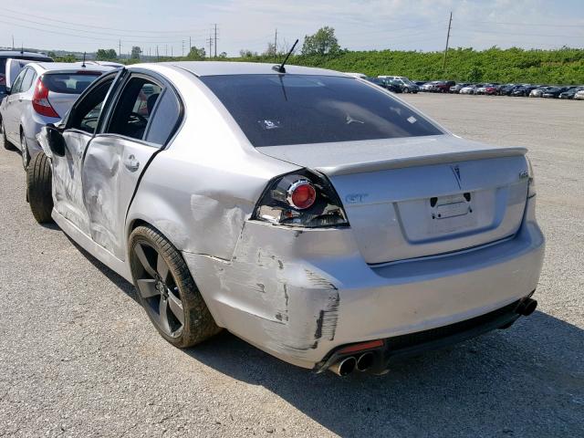 6G2EC57Y99L201257 - 2009 PONTIAC G8 GT SILVER photo 3