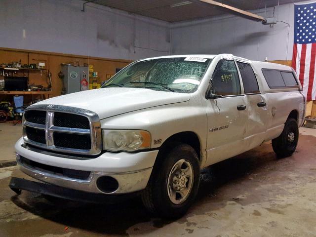 3D7KA28W73G791899 - 2003 DODGE RAM 2500 S Սպիտակ լուսանկար 2