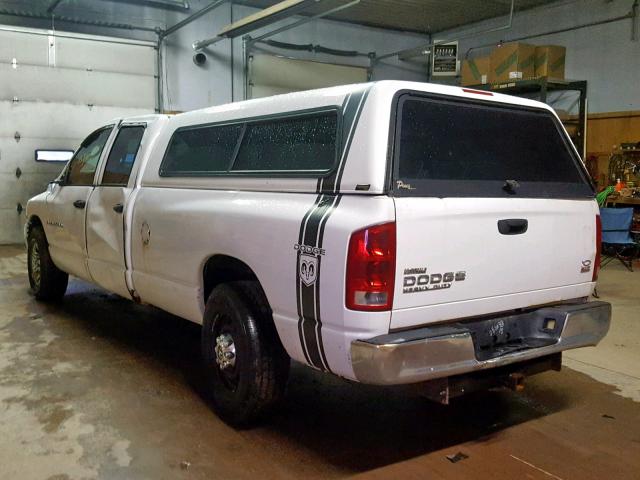 3D7KA28W73G791899 - 2003 DODGE RAM 2500 S Սպիտակ լուսանկար 3