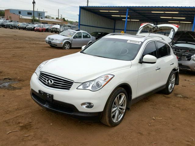 JN1AJ0HR1BM852795 - 2011 INFINITI EX35 BASE WHITE photo 2