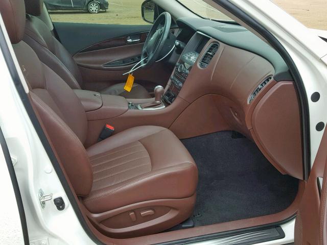 JN1AJ0HR1BM852795 - 2011 INFINITI EX35 BASE WHITE photo 5