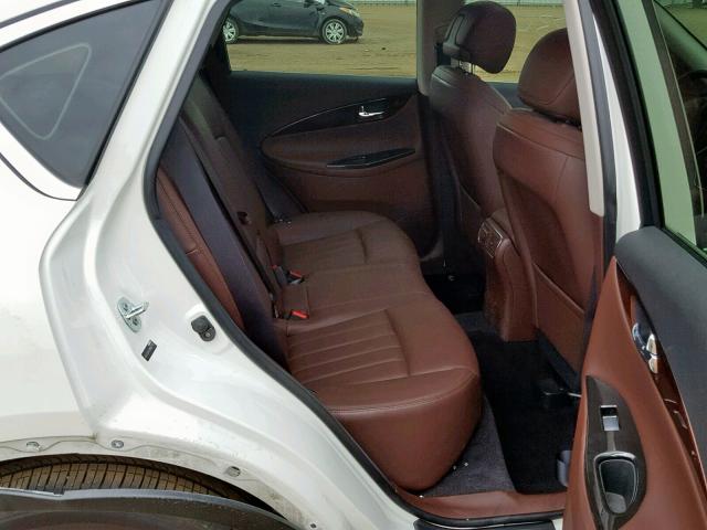 JN1AJ0HR1BM852795 - 2011 INFINITI EX35 BASE WHITE photo 6