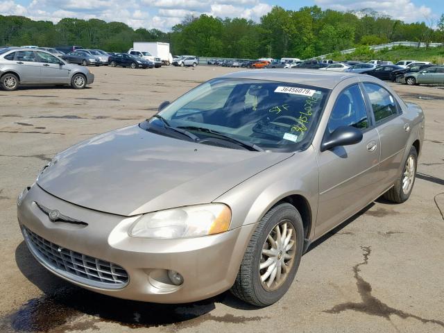 1C3EL46X63N513175 - 2003 CHRYSLER SEBRING LX TAN photo 2