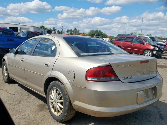 1C3EL46X63N513175 - 2003 CHRYSLER SEBRING LX TAN photo 3