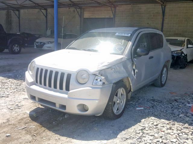 1J8FT47W37D132099 - 2007 JEEP COMPASS SILVER photo 2