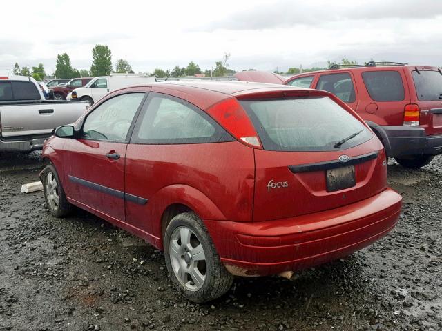 3FAFP31Z93R162742 - 2003 FORD FOCUS ZX3 RED photo 3