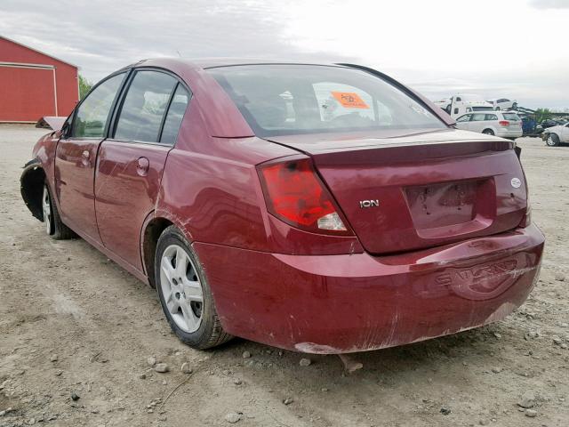 1G8AJ55F76Z114393 - 2006 SATURN ION LEVEL RED photo 3