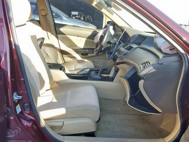 JHMCP26428C027479 - 2008 HONDA ACCORD LXP MAROON photo 5