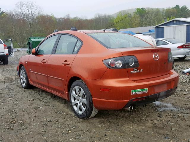 JM1BK323X41199151 - 2004 MAZDA 3 S ORANGE photo 3