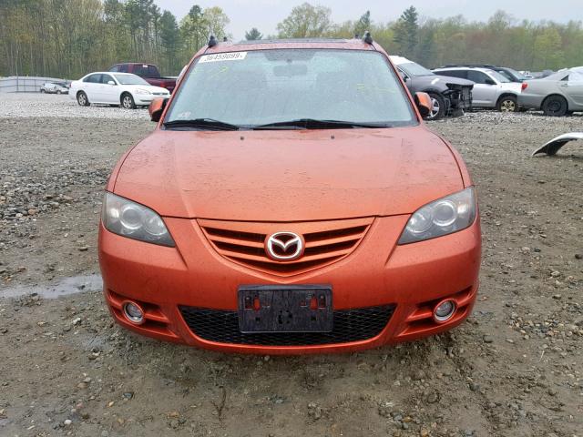 JM1BK323X41199151 - 2004 MAZDA 3 S ORANGE photo 9