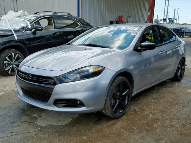 1C3CDFBB6FD212636 - 2015 DODGE DART SXT GRAY photo 2