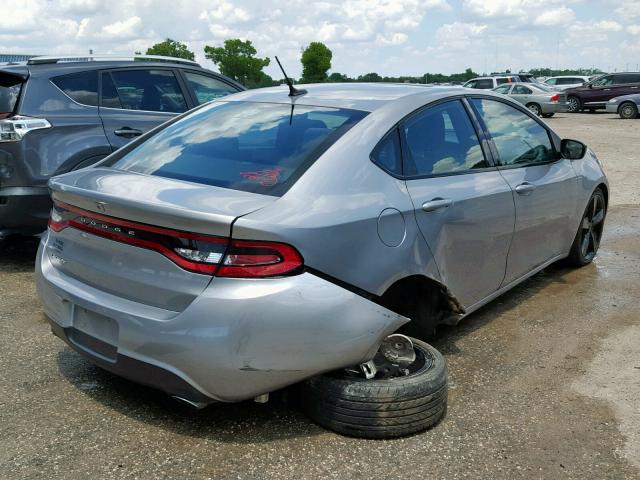 1C3CDFBB6FD212636 - 2015 DODGE DART SXT GRAY photo 4