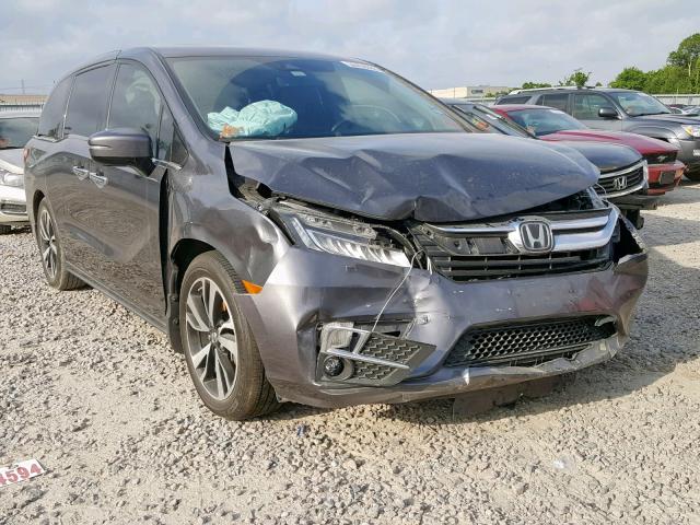 5FNRL6H96JB061702 - 2018 HONDA ODYSSEY EL GRAY photo 1