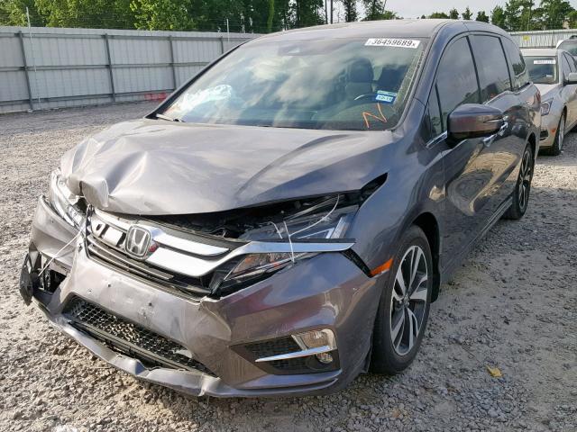 5FNRL6H96JB061702 - 2018 HONDA ODYSSEY EL GRAY photo 2