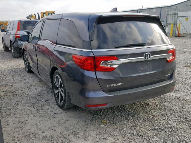 5FNRL6H96JB061702 - 2018 HONDA ODYSSEY EL GRAY photo 3