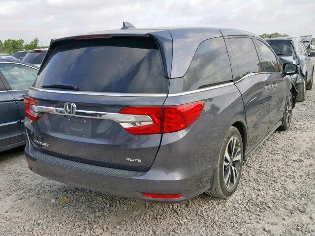 5FNRL6H96JB061702 - 2018 HONDA ODYSSEY EL GRAY photo 4