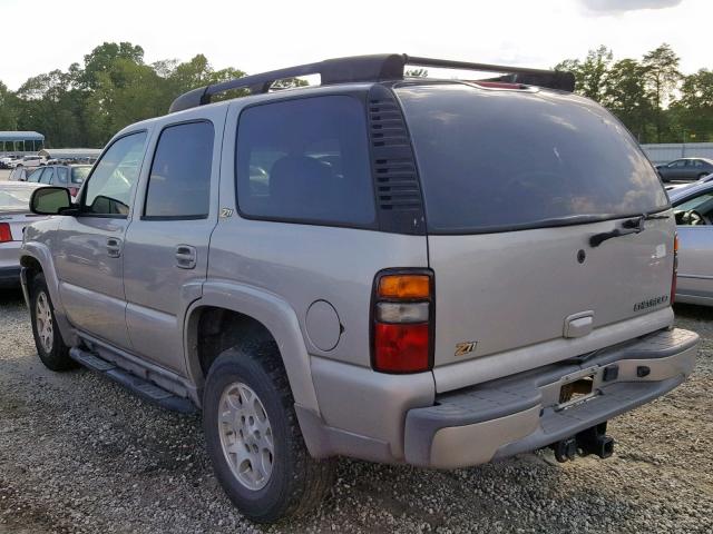 1GNEK13Z24R174323 - 2004 CHEVROLET TAHOE K150 BEIGE photo 3