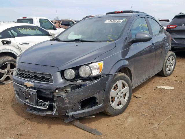 1G1JA5SH9D4113681 - 2013 CHEVROLET SONIC LS GRAY photo 2