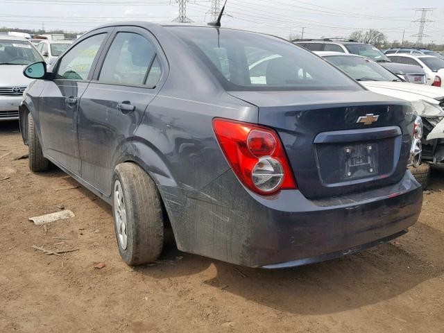 1G1JA5SH9D4113681 - 2013 CHEVROLET SONIC LS GRAY photo 3