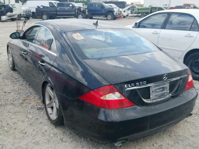 WDDDJ72X28A119567 - 2008 MERCEDES-BENZ CLS 550 BLACK photo 3