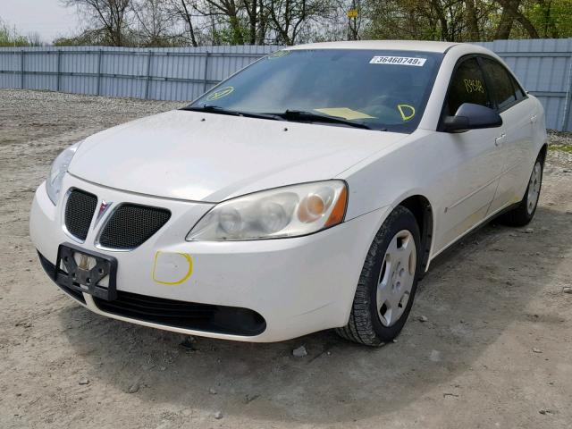 1G2ZF58B574117900 - 2007 PONTIAC G6 VALUE L WHITE photo 2