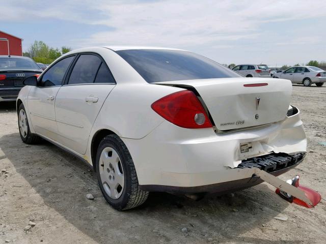 1G2ZF58B574117900 - 2007 PONTIAC G6 VALUE L WHITE photo 3