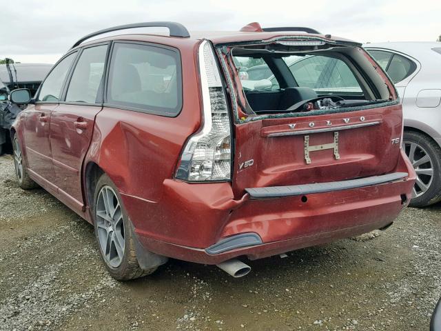 YV1672MW9B2633792 - 2011 VOLVO V50 T5 RED photo 3