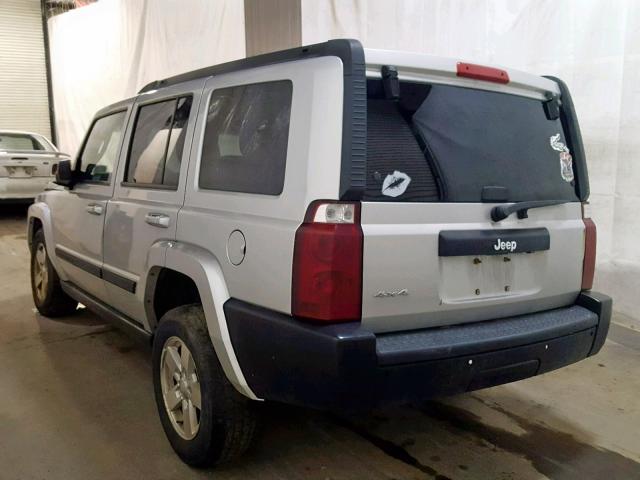 1J8HG48KX7C690031 - 2007 JEEP COMMANDER SILVER photo 3