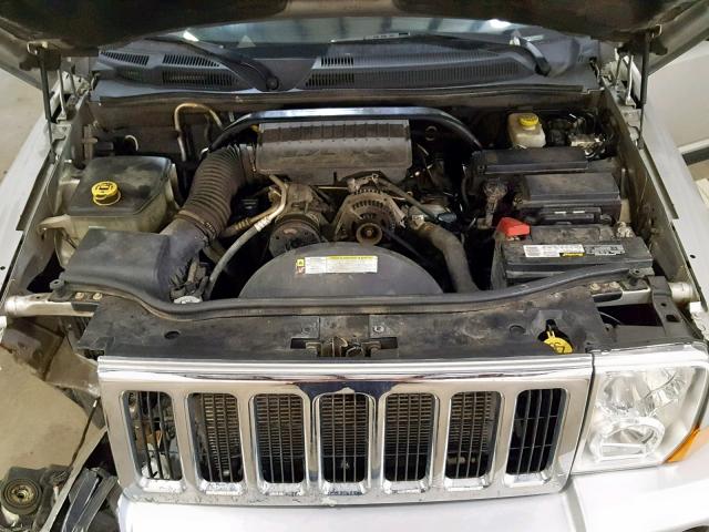 1J8HG48KX7C690031 - 2007 JEEP COMMANDER SILVER photo 7