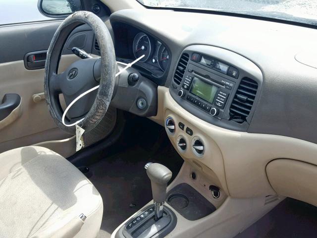 KMHCN46C19U293819 - 2009 HYUNDAI ACCENT GLS BLUE photo 9