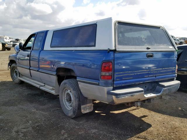 1B7KC23Z4TJ110392 - 1996 DODGE RAM 2500 BLUE photo 3