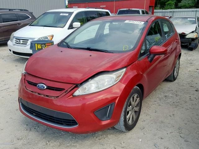 3FADP4EJ9BM174144 - 2011 FORD FIESTA SE RED photo 2