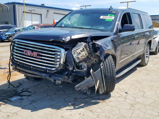 1GKS2GKC1JR383998 - 2018 GMC YUKON XL K GRAY photo 2