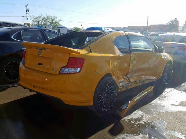 JTKJF5C78C3027810 - 2012 TOYOTA SCION TC ყვითელი ფოტო 4