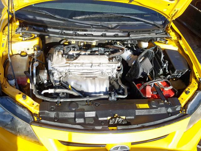 JTKJF5C78C3027810 - 2012 TOYOTA SCION TC ყვითელი ფოტო 7