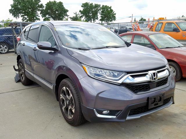 7FARW1H91HE037624 - 2017 HONDA CR-V TOURI GRAY photo 1