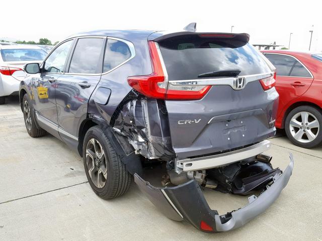 7FARW1H91HE037624 - 2017 HONDA CR-V TOURI GRAY photo 3