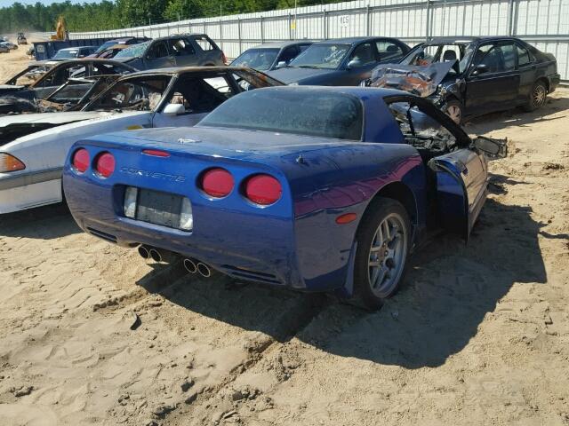 1G1YY12SX35126026 - 2003 CHEVROLET CORVETTE Z BLUE photo 4