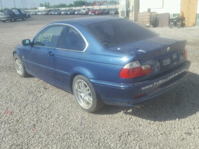 WBABM3343YJN65522 - 2000 BMW 323 CI BLUE photo 3