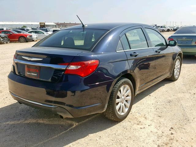 1C3CCBBG8CN107299 - 2012 CHRYSLER 200 TOURIN BLUE photo 4