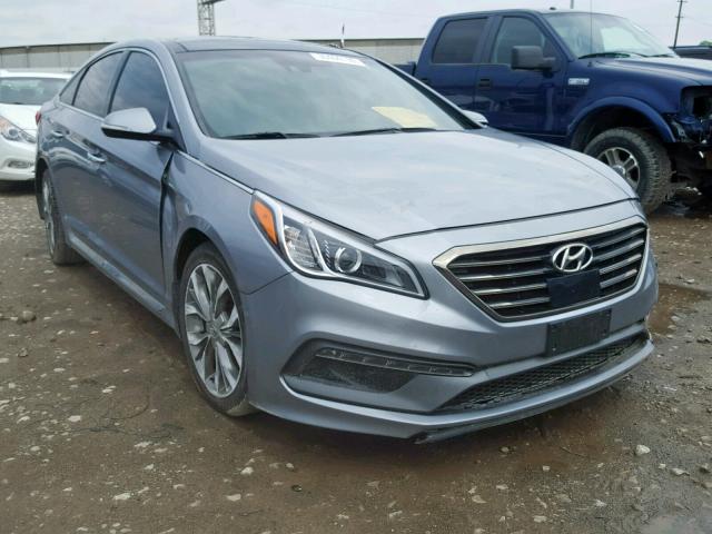 5NPE34AB1FH140753 - 2015 HYUNDAI SONATA SPO GRAY photo 1