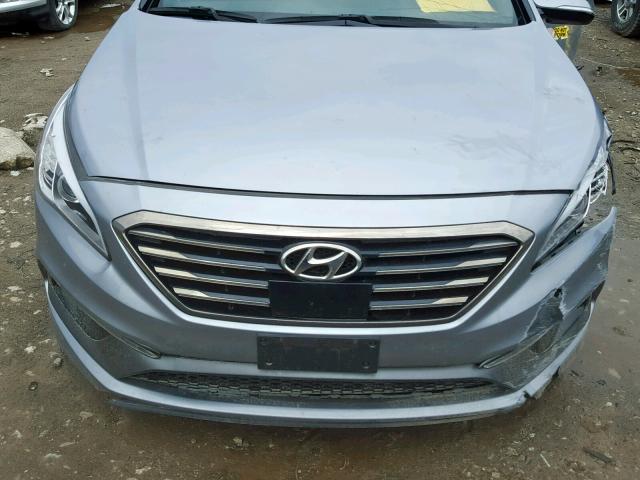 5NPE34AB1FH140753 - 2015 HYUNDAI SONATA SPO GRAY photo 7