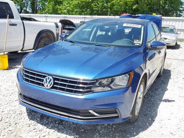 1VWAT7A30GC067815 - 2016 VOLKSWAGEN PASSAT BLUE photo 2