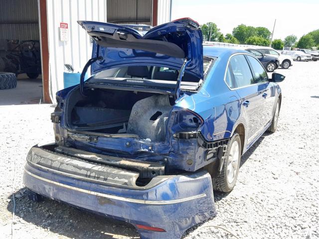 1VWAT7A30GC067815 - 2016 VOLKSWAGEN PASSAT BLUE photo 4